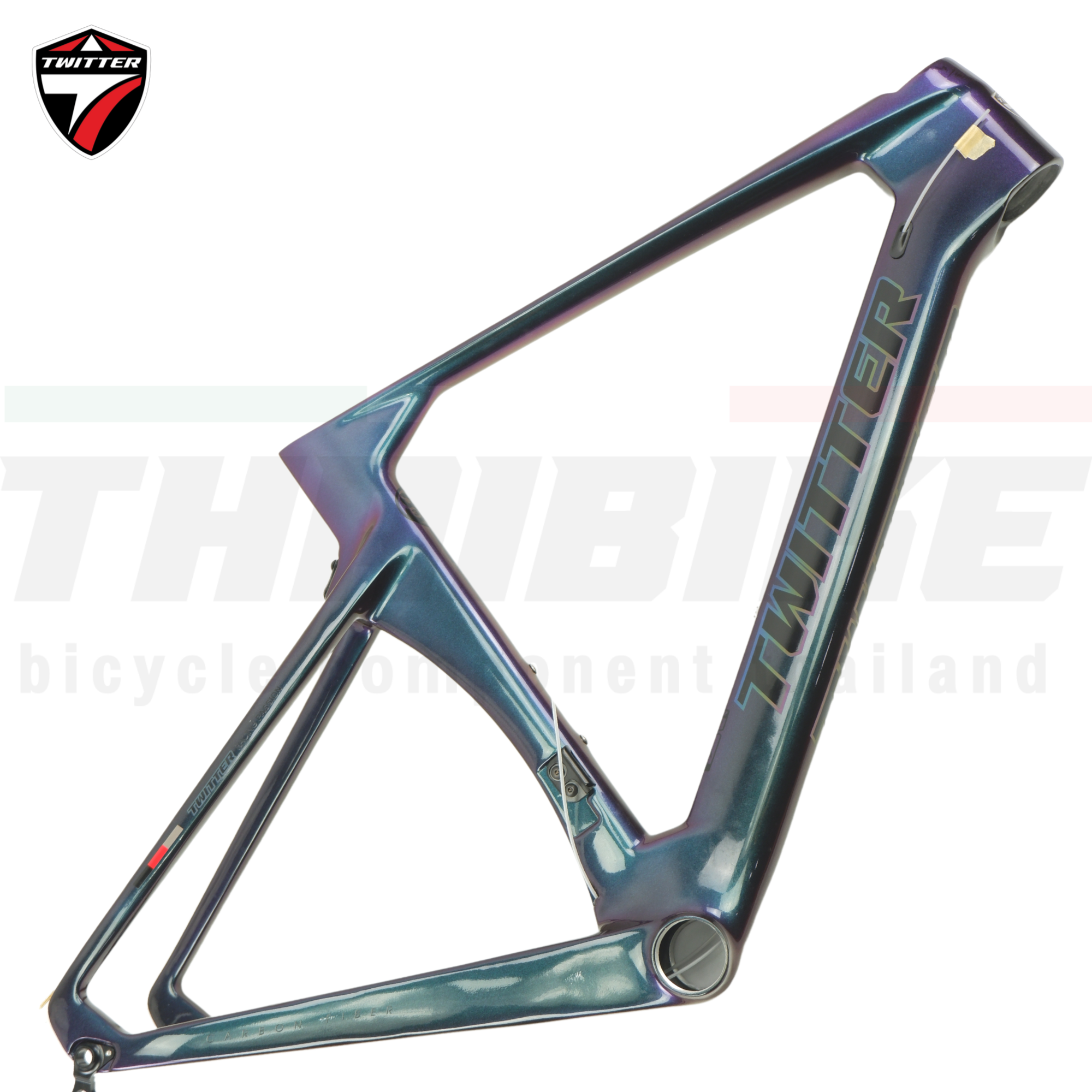 เฟรมจักรยานเสือหมอบคาร์บอนดิสก์เบรค T.WITTER R10 DB สีพิเศษ