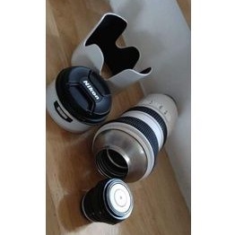 กระติกน้ำแก้วเลนส์ nikon 70-200‼️สะกด nikon ถูกต้อง🎁พร้อมส่งจากไทย