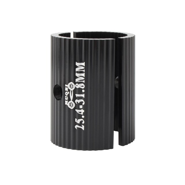 Adapter แปลงแฮนด์จาก 25.4 เป็น 31.8 สำหรับแฮนด์จักรยาน MUQZI สีดำ