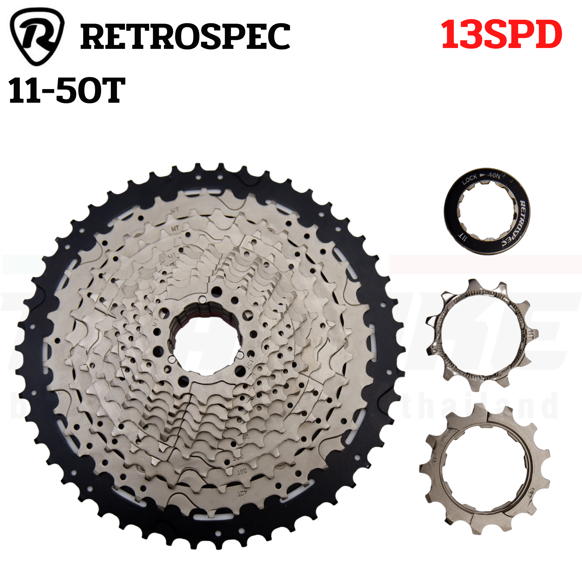 เฟืองจักรยานเสือภูเขา RETROSPEC 13SPD ขนาด 11-50T