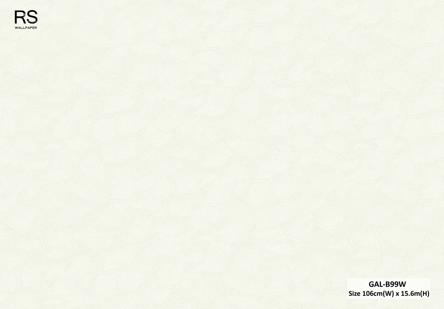 วอลเปเปอร์ลายปูนเปลือย สีขาวครีม GAL-B99W