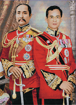สองพระมหาราชของไทย (สี)