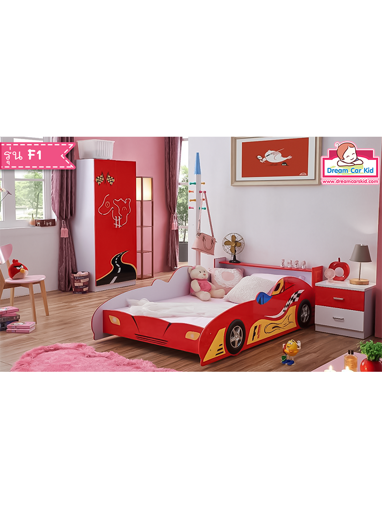 ชุดห้องนอนเด็ก รุ่น F1 เตียงขนาด 4 ฟุต