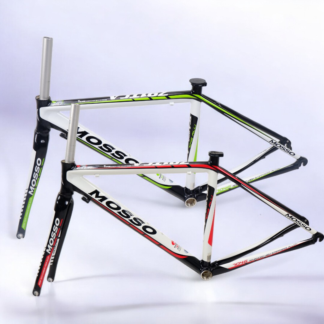 เฟรมจักรยานเสือหมอบ MOSSO 791TCA 700C อะลูมิเนียม Alu7046 พร้อมตะเกียบคาร์บอน น้ำหนักเบา (ขนาด 44/47/50/53ซม.)