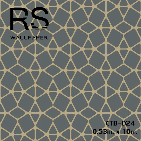 วอลเปเปอร์โมเดินท์ กราฟฟิคสีดำ (Moroccan Style)CTB-D24