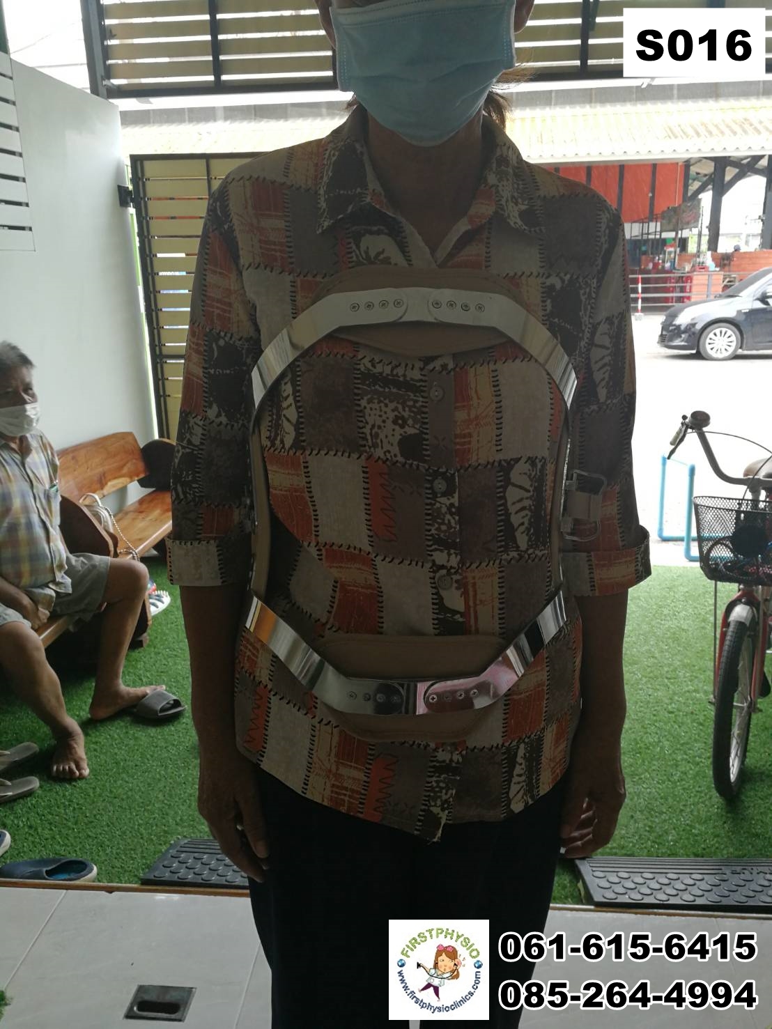 พยุงหลังโครงเหล็กด้านหน้า เจเวท พยุงลำตัวกระดูกทรุด ป้องกันการโค้งงอของหลังมาด้านหน้า,ด้านหลัง,ด้านข้าง Jewett Brace