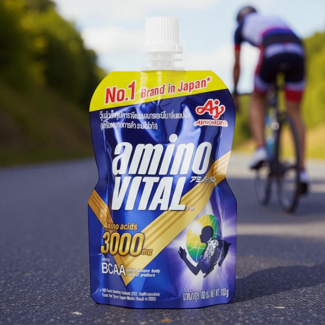 aminoVITAL Amino Acid Gel Shot เจลพลังงานพร้อมทาน รสแอปเปิ้ล (45 กรัม / 100 กรัม)