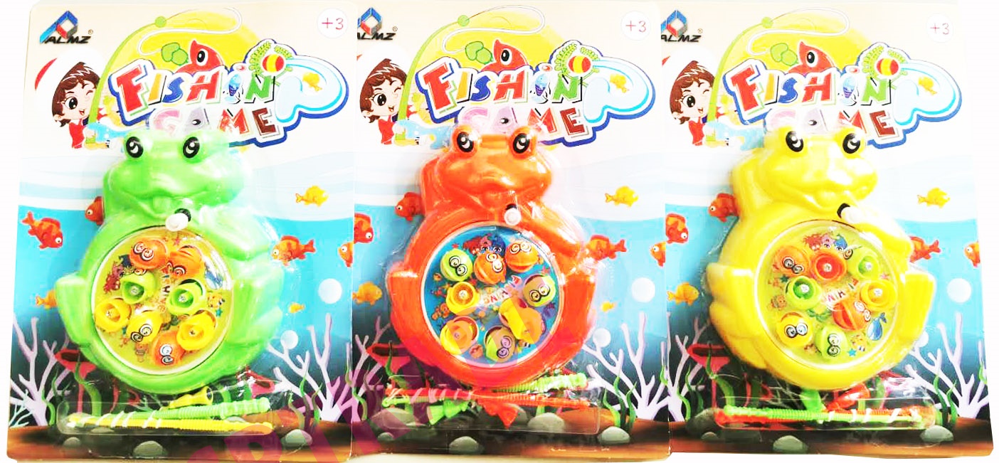 กบตกปลาแม่เหล็กหลุม 8 ตัว+คันเบ็ดแผงใหญ่ 23 ซม.