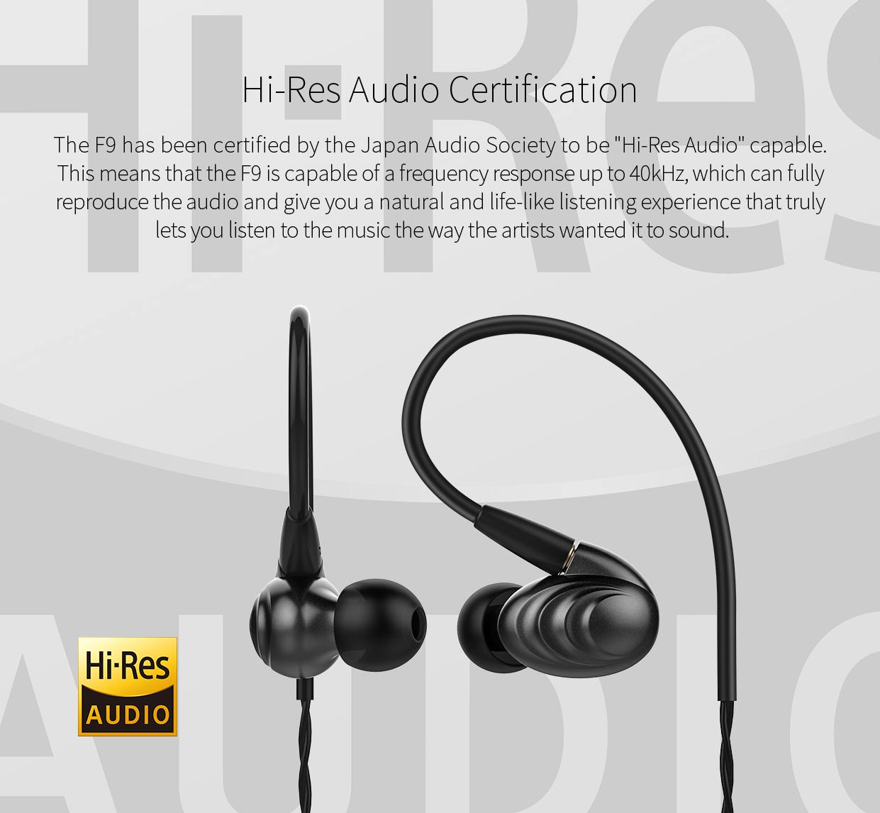 ขาย FiiO F9 หูฟัง3ไดร์เวอร์ (2BA+1Dynamic) ระดับ Hi-Res Audio ขั้ว MMCX ถอดสายได้