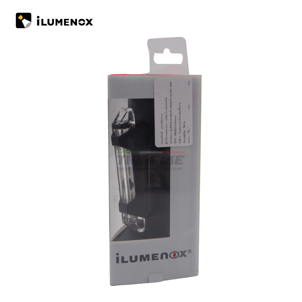 ของแท้ ไฟท้ายจักรยานเสือหมอบ เสือภูเขา iLUMENOX SLASH ไฟสีขาว ชาร์จ USB