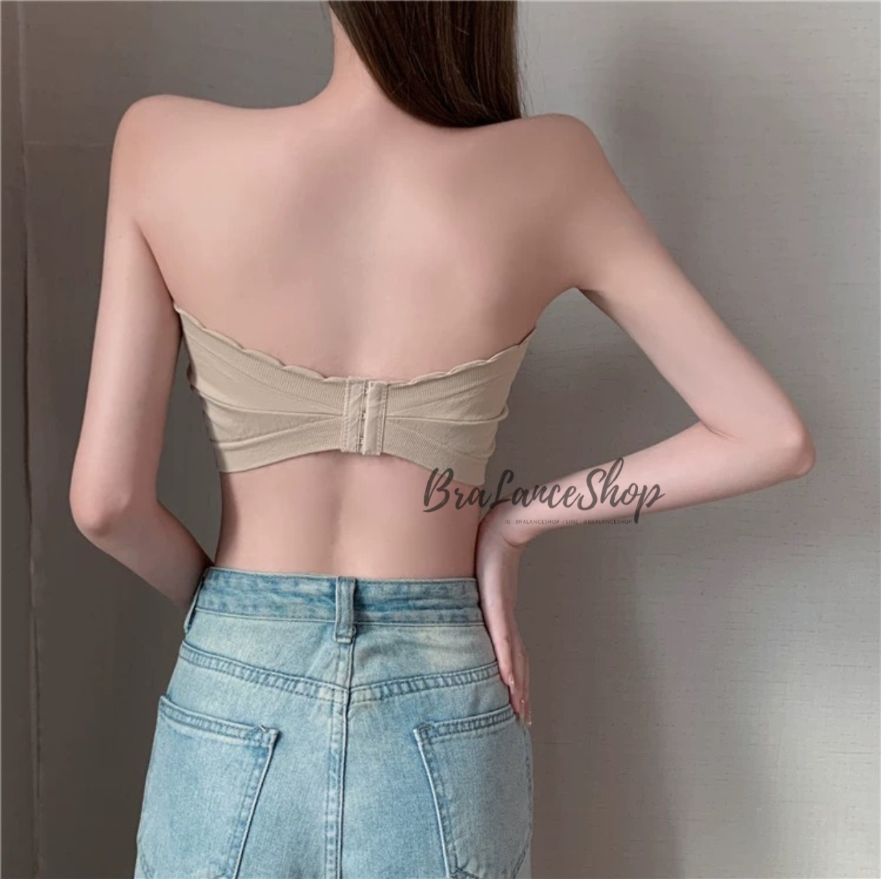 BLS✿NB051 เกาะอกผ้าทอตะขอหลัง