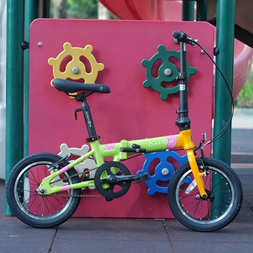 DAHON : AGELESS(KIDKING) จักรยานเด็กพับได้ เฟรมอลูมิเนียม ล้อ 14" พร้อมล้อข้างช่วยทรงตัว