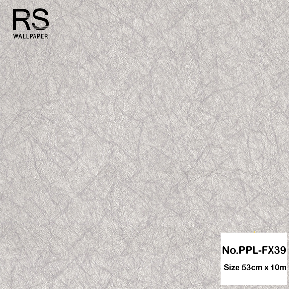 วอลเปเปอร์ สีเทาอมม่วง ลายกระดาษสามีกากเพชร No.PPL-FX39