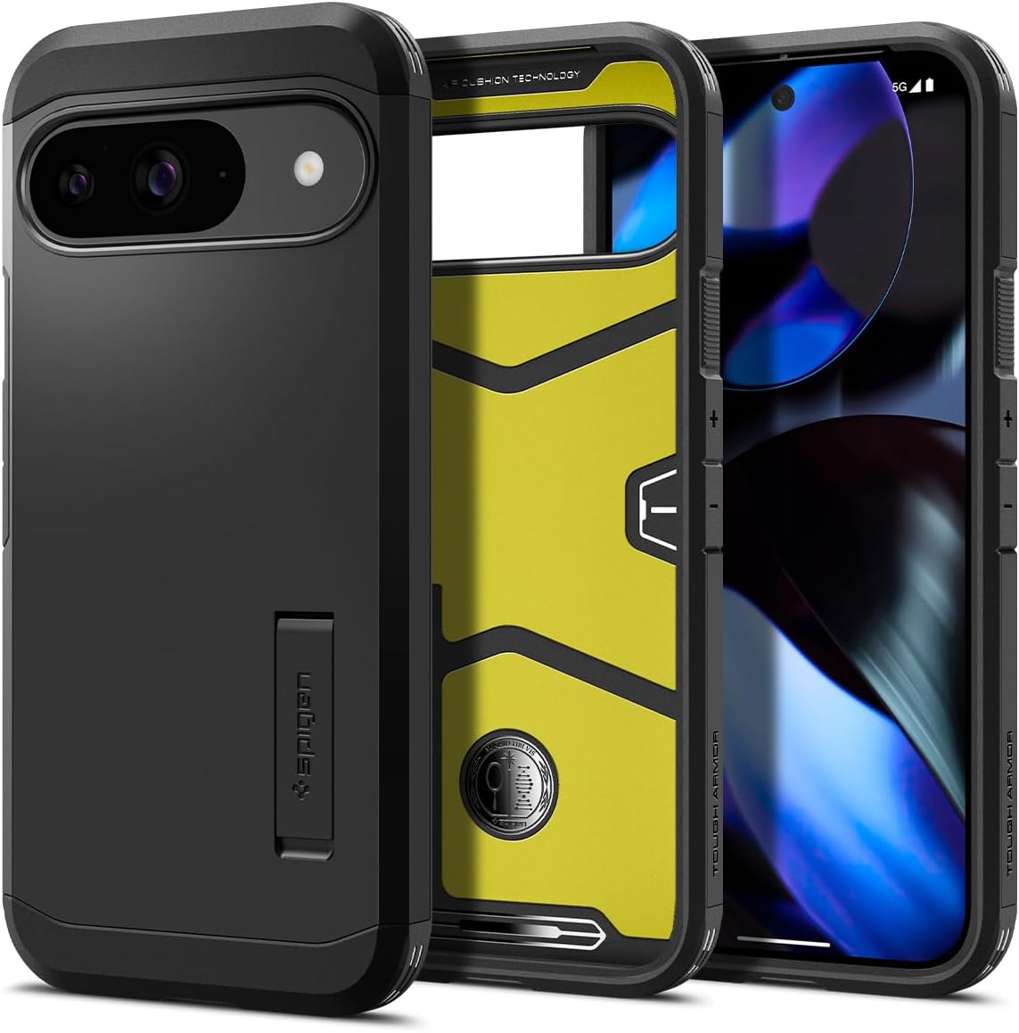 Spigen Tough Armor Designed for Pixel 9 case/Pixel 9 Pro case - Black