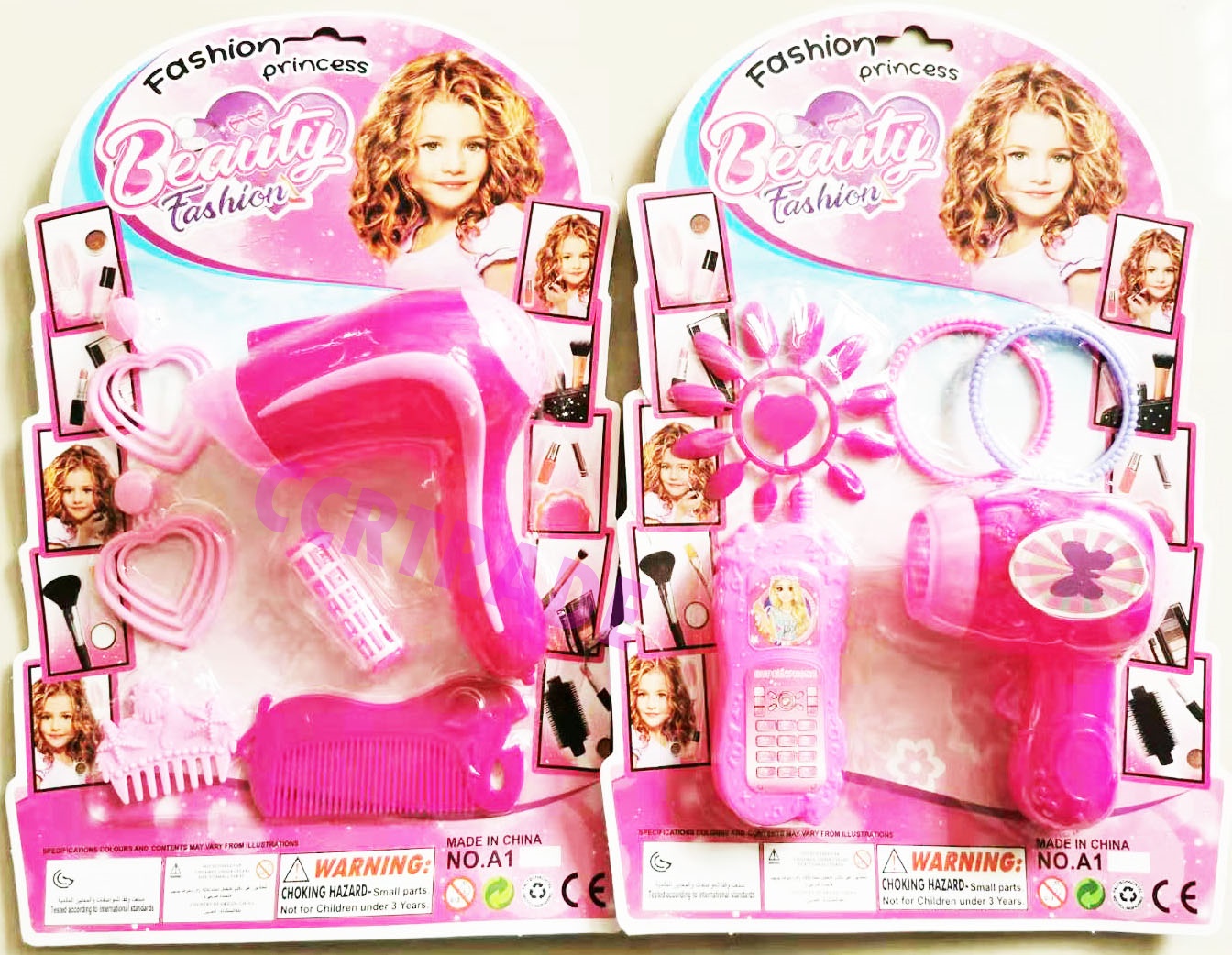 ชุดเสริมสวย+ไดร์ชมพูแผงใหญ่ 31.5 ซม.