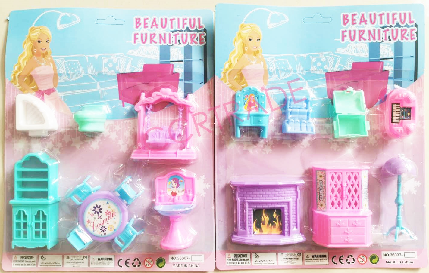 ชุดเฟอร์นิเจอร์เจ้าหญิงแผง 30 ซม.