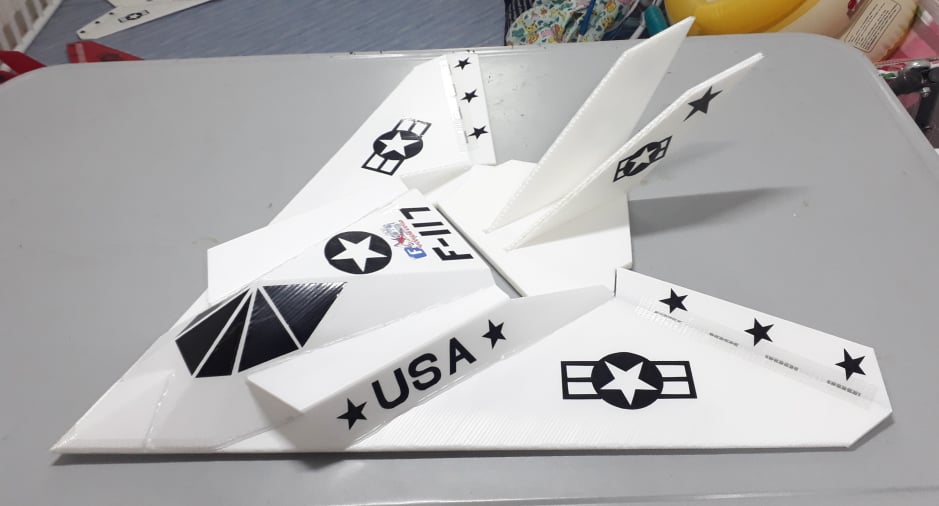 F-117 Stealth Rc 800mm.ชุดพร้อมบิน