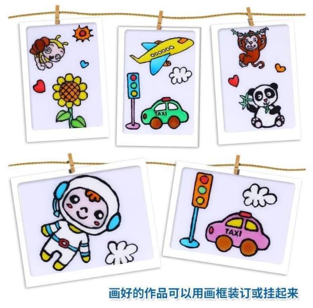 ของเล่น diy ติดกระจก ศิลปะติดกระจก สินค้าพร้อมส่งจากไทย