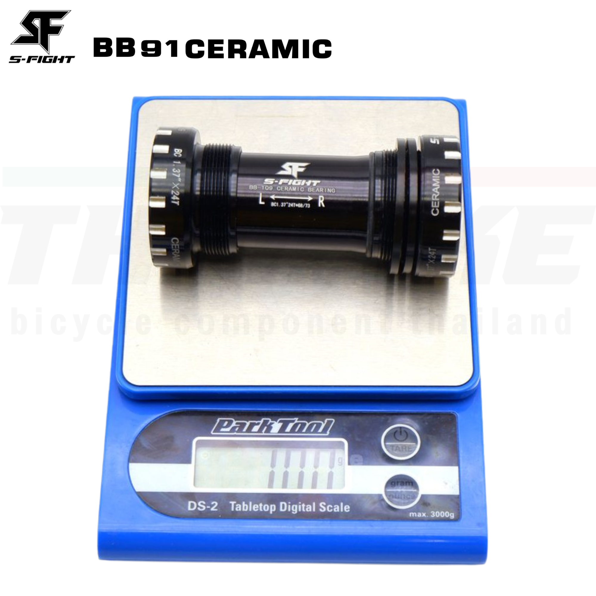 กะโหลกกลวงจักรยานแบบเกลียว S-fight รุ่น BB91 เซรามิค