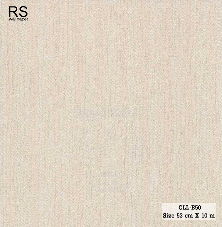 วอลเปเปอร์ สีครีม ลายริ้วสลับลายครีบหางปลา CLL-B50