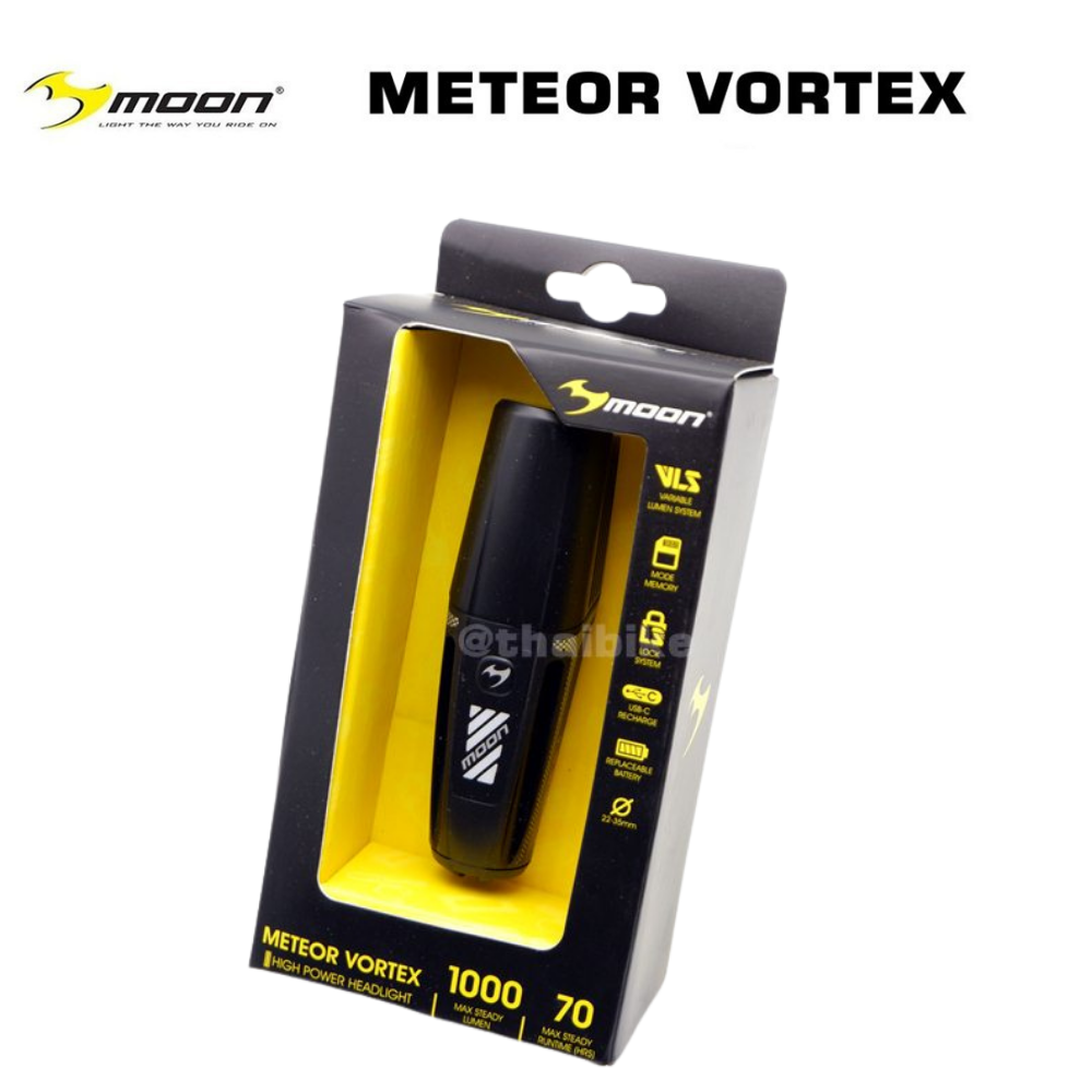 ไฟหน้าจักรยานของแท้ MOON METEOR VORTEX 1000LM
