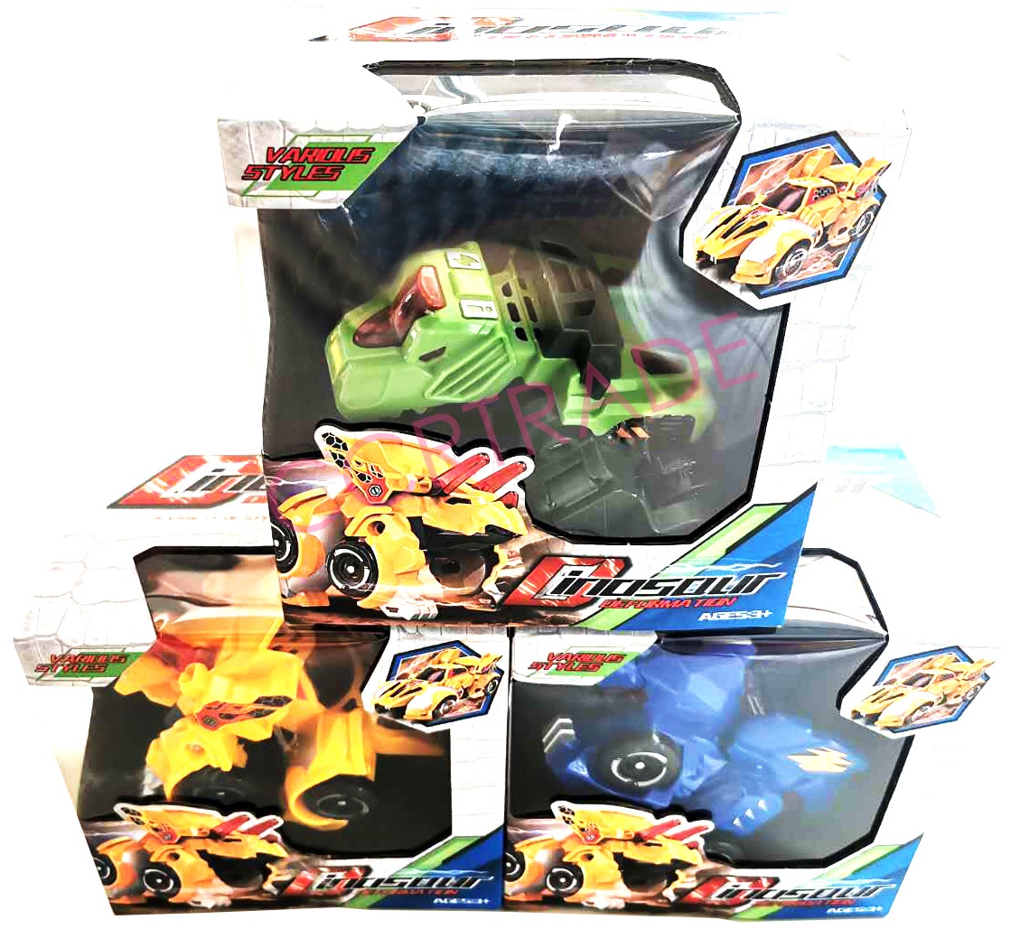 รถแปลงร่างไดโนเสาร์กล่อง 10.5x16 ซม.(1x3)