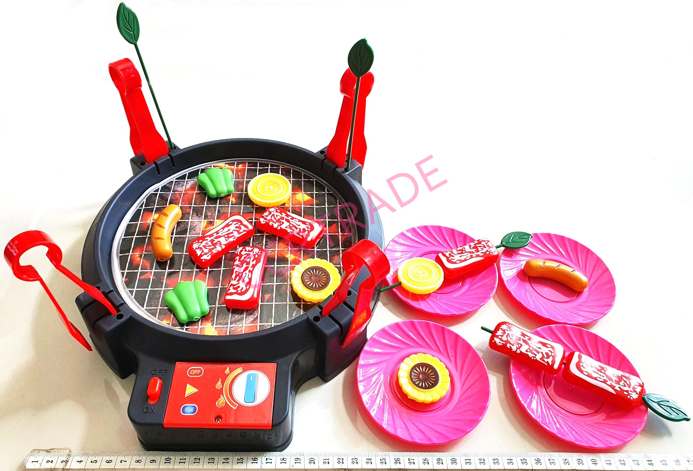 เซ็ทเกมส์บาร์บีคิว 30 ชิ้น มีเสียง มีไฟกล่องใหญ่ 26.5x42 ซม.(1x3)