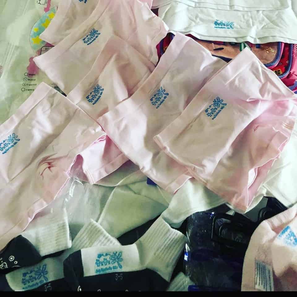 ตรายางปั๊มผ้า ตราปั๊มใส