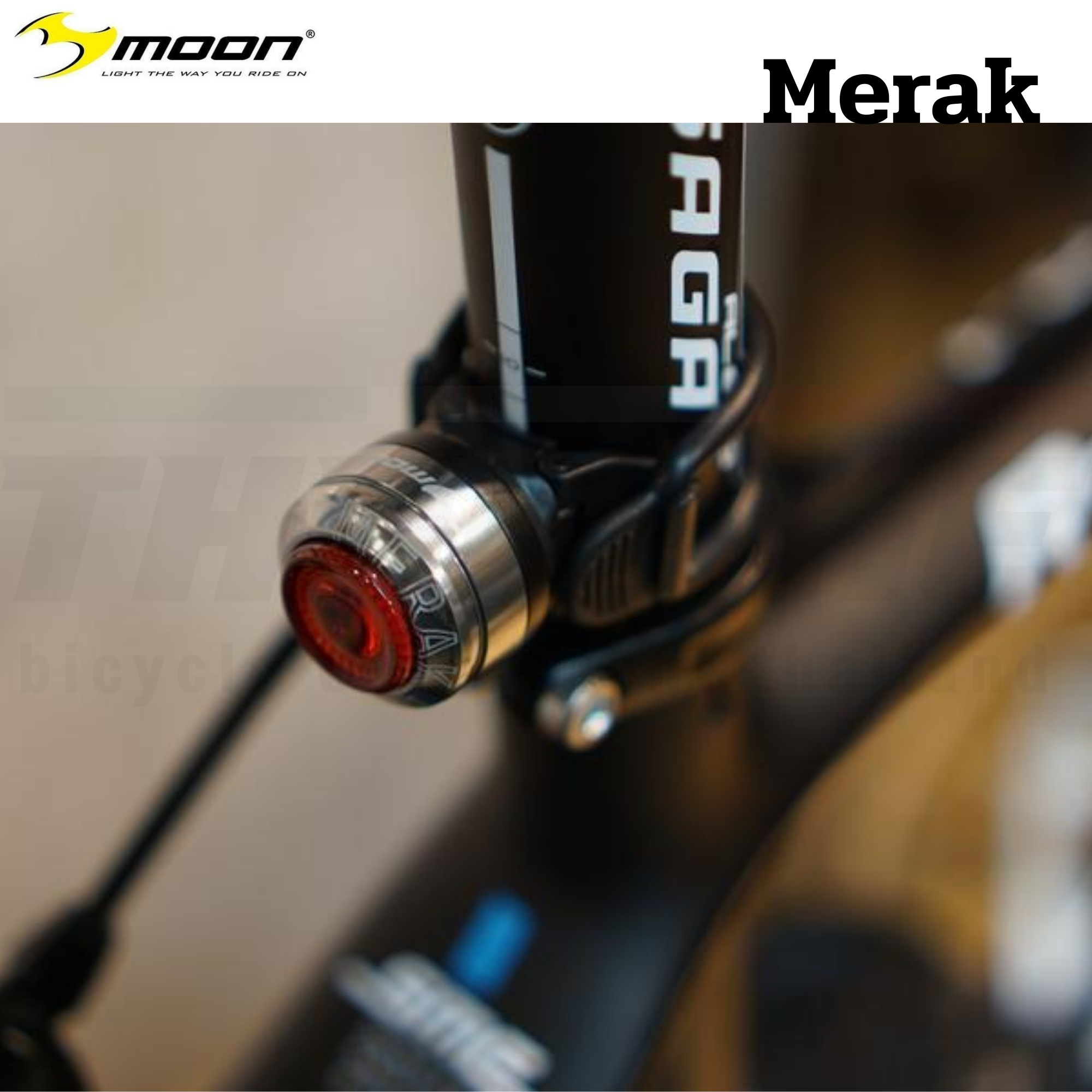 ไฟหน้า ไฟท้ายจักรยานของ MOON MERAK ไฟหน้า ไฟท้าย ไฟชุด