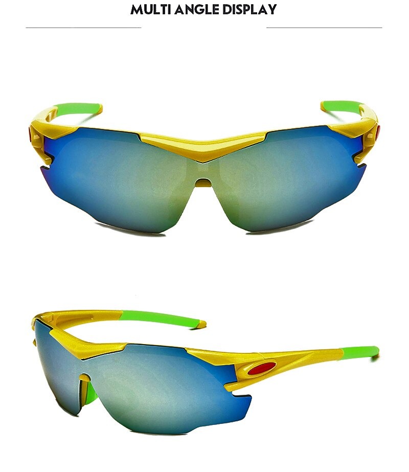 แว่นตาปั่นจักรยาน กันแดด กันลม ROBESBON รุ่น 7106