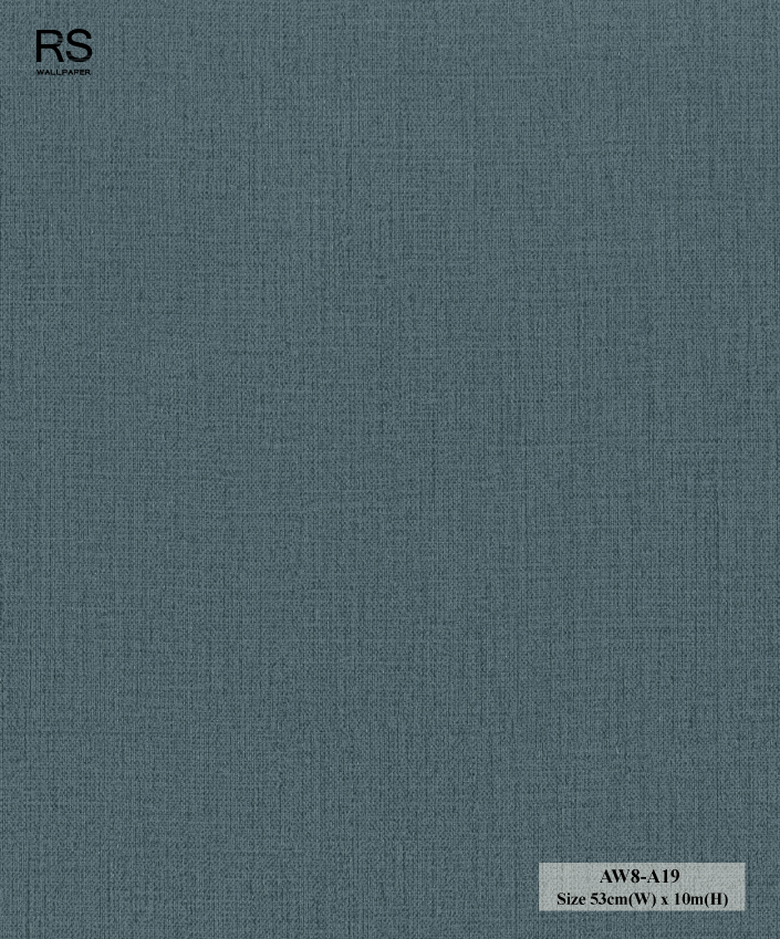 วอลเปเปอร์สีฟ้าเข้มเหลือบทอง AW8-A19