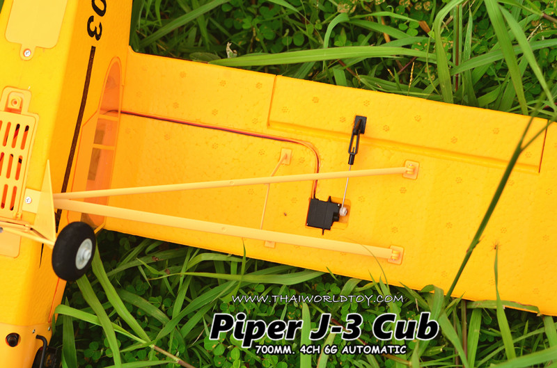 PIPER J-3 CUB Rc Scale 700MM. 4CH Brushless Motor