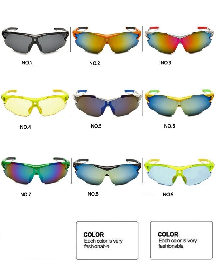 แว่นตาปั่นจักรยาน กันแดด กันลม ROBESBON รุ่น 7106