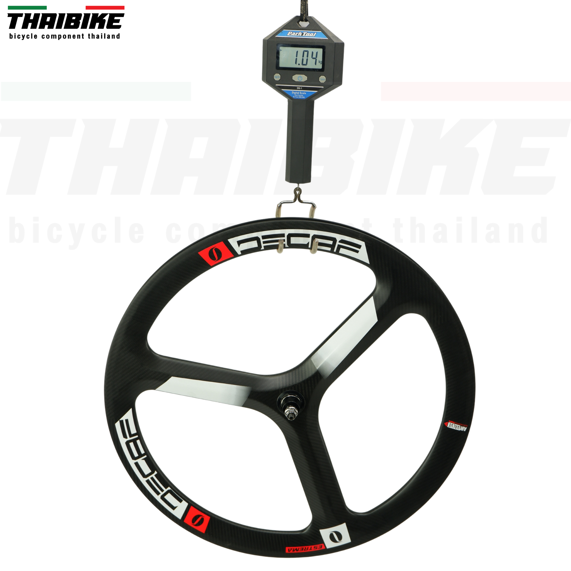 ล้อจักรยานคาร์บอน 3 ก้าน 5 ก้าน 700C TRI SPOKE DECAF สามก้าน ห้าก้าน ล้อคาร์บอน