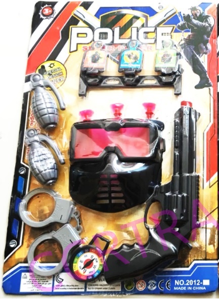 ชุดคอมมานโด+หน้ากากนิรภัยแผงจัมโบ้ 44 ซม.(1x3)