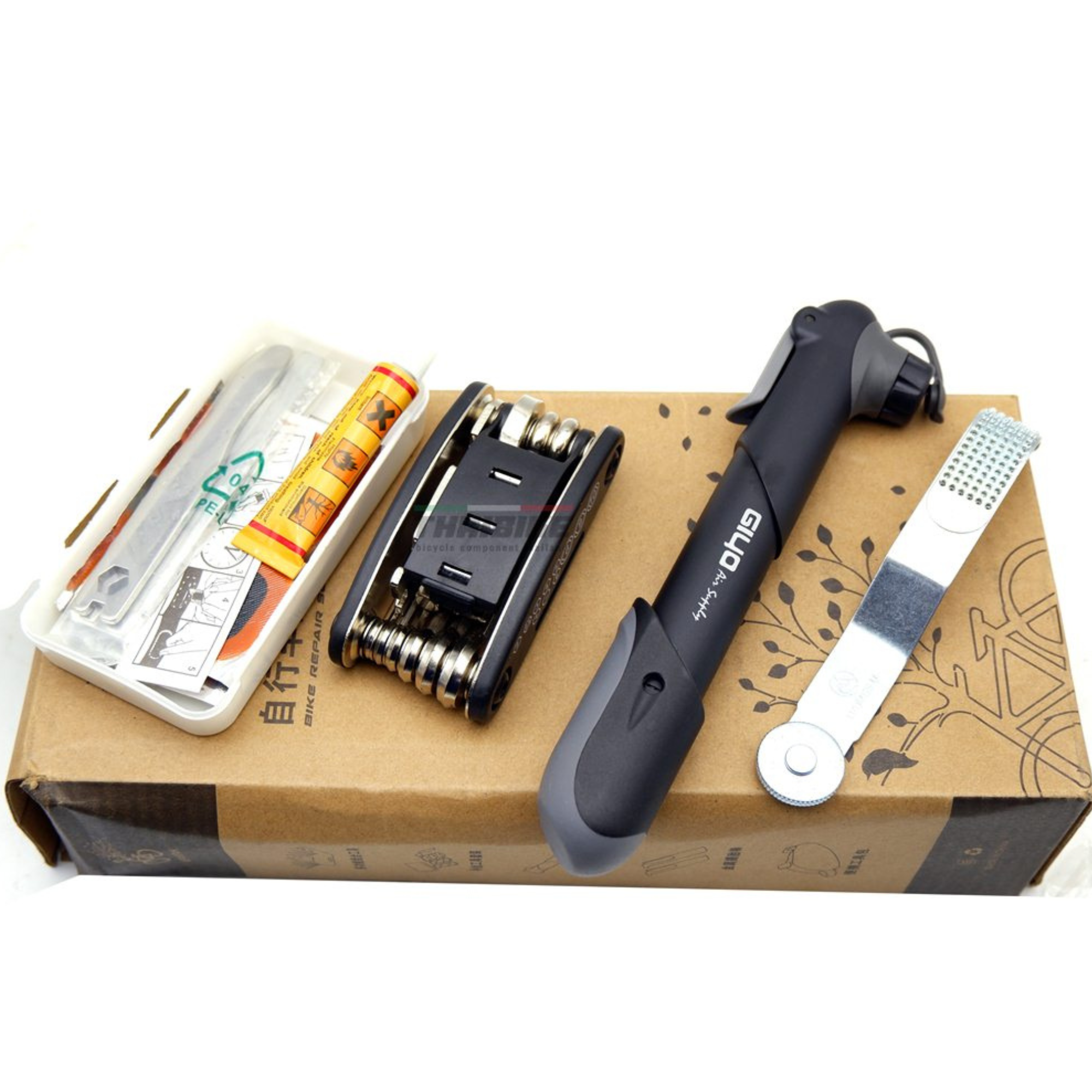 ชุดเครื่องมือพกพา สูบ ปะยาง แถมฟรีกระเป๋า NEPARTAK ชุดซ่อมจักรยาน