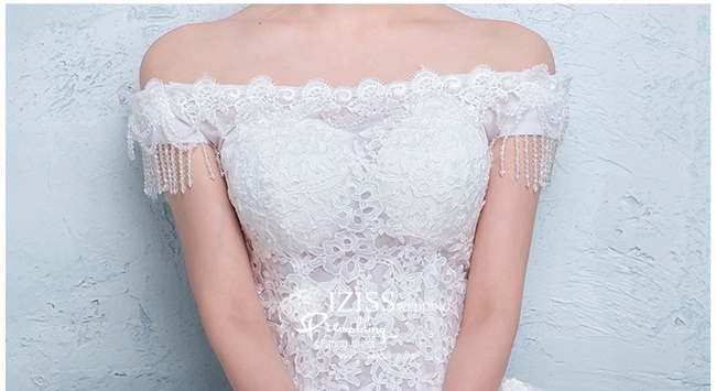 BR227 **พร้อมส่ง**ชุดแต่งงาน&ชุดเจ้าสาวแบบยาวสีขาวเกรดพรีเมี่ยม หรูหราน่ารัก สวยโดดเด่นไม่ซ้ำใคร สวยงามดุจเจ้าหญิง