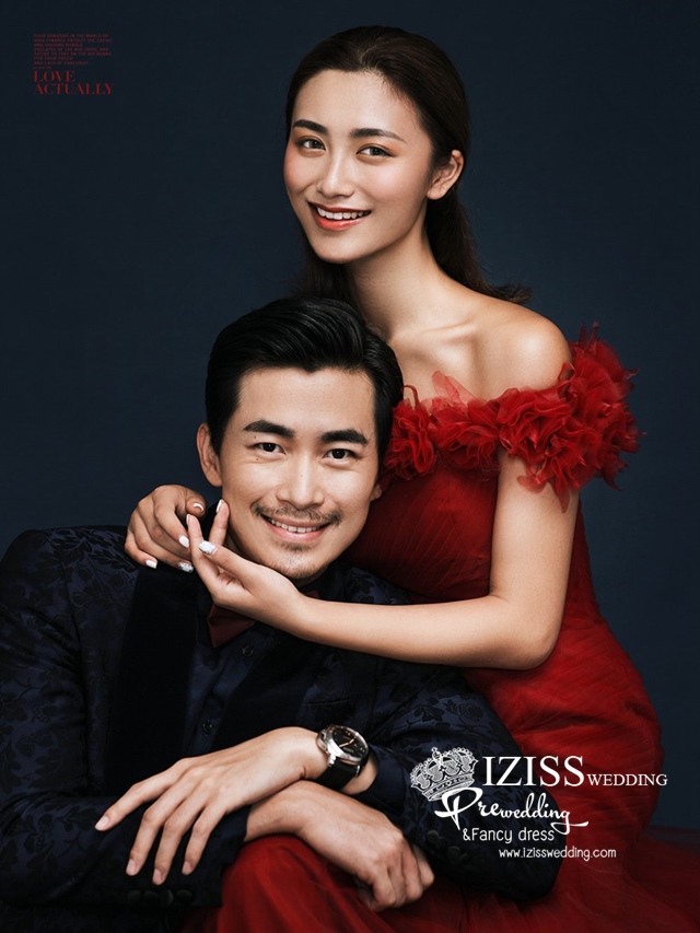 PW453- **พรีออเดอร์*ชุดสีแดงหางปลา ชุดยกน้ำชา ชุดถ่ายพรีเวดดิ้ง (prewedding dress) & ชุดแต่งงานแฟนซี (Fancy wedding dress) "ธีมสีแดง"