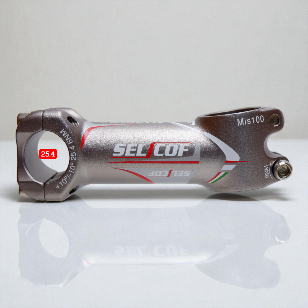 สเต็มจักรยาน SELCOF K043 ±10° 7071 อลูมิเนียม คอแฮนด์ 25.4/31.8 มม. น้ำหนักเบา แข็งแรง งานไต้หวัน