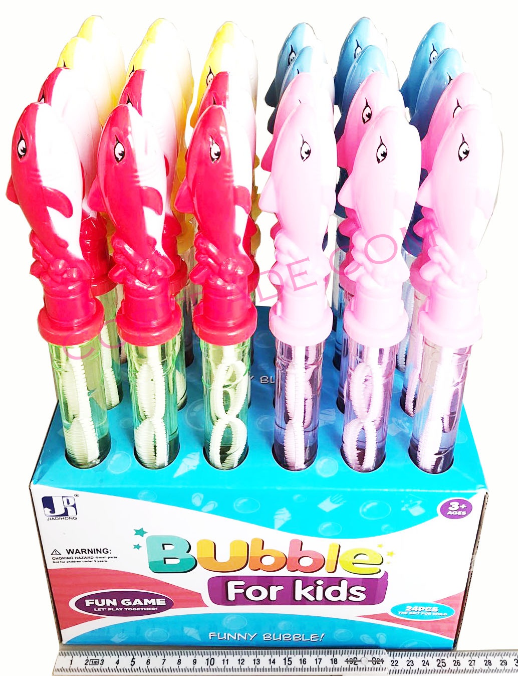 กระบองเป่าฟองฉลาม 38 ซม.กล่อง (1x24)