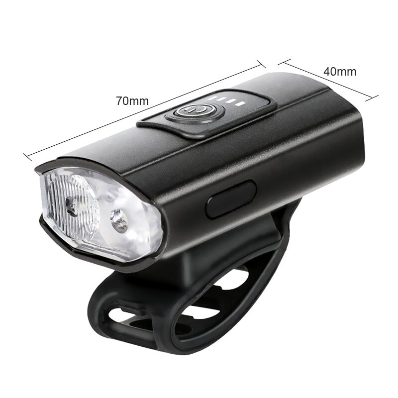 ไฟหน้าจักรยาน THAIBIKE 2XT6 Bicycle Light Rain USB Rechargeable