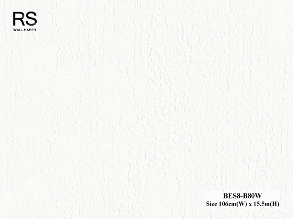 วอลเปเปอร์ลายปูนเปลือยคอนกรีต สีขาว BES8-B80W
