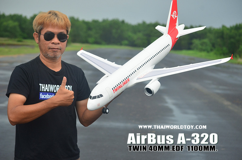 AirBus A-320ฺ EDF JET (PNP) 40MM. TWIN 1100MM.