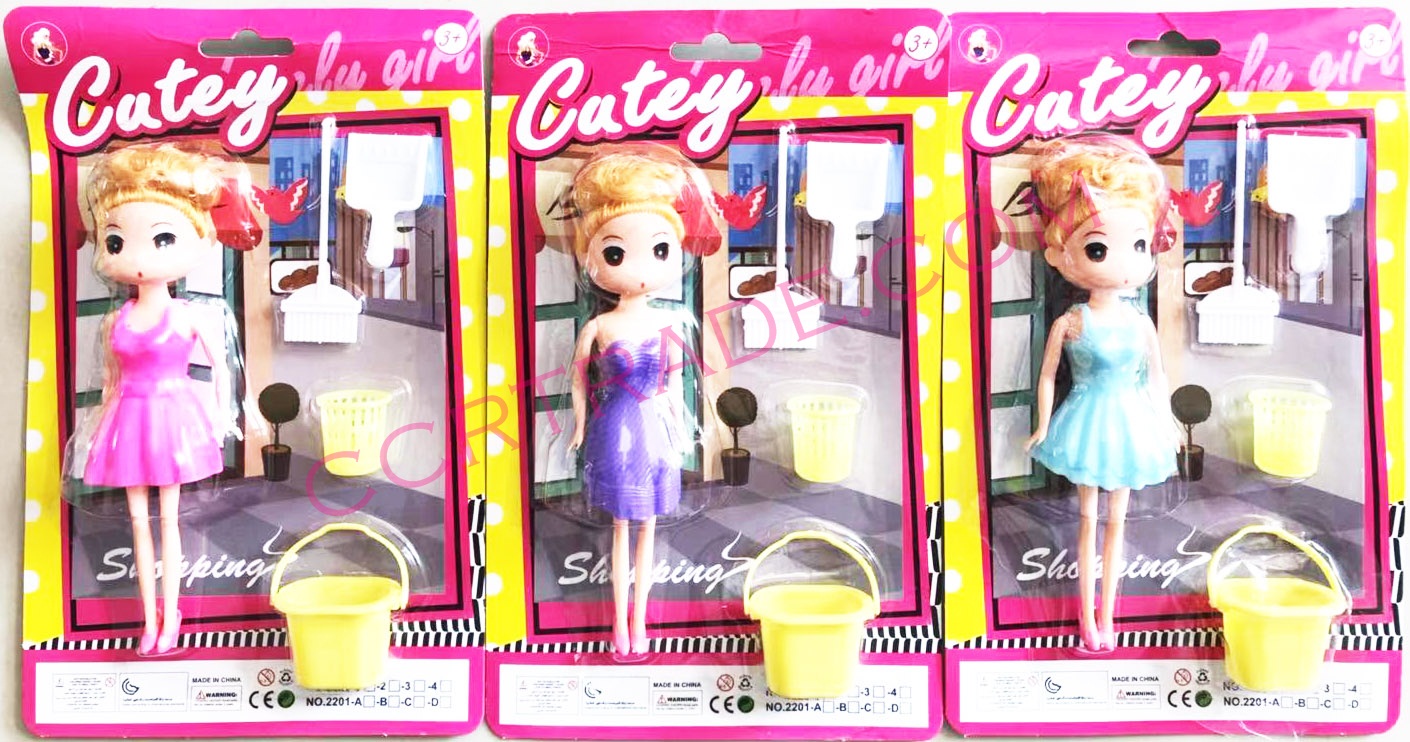 บาร์บี้หัวโตแต่งตัว+ชุดงานบ้านแผง 25.5 ซม.(งานห้าง)