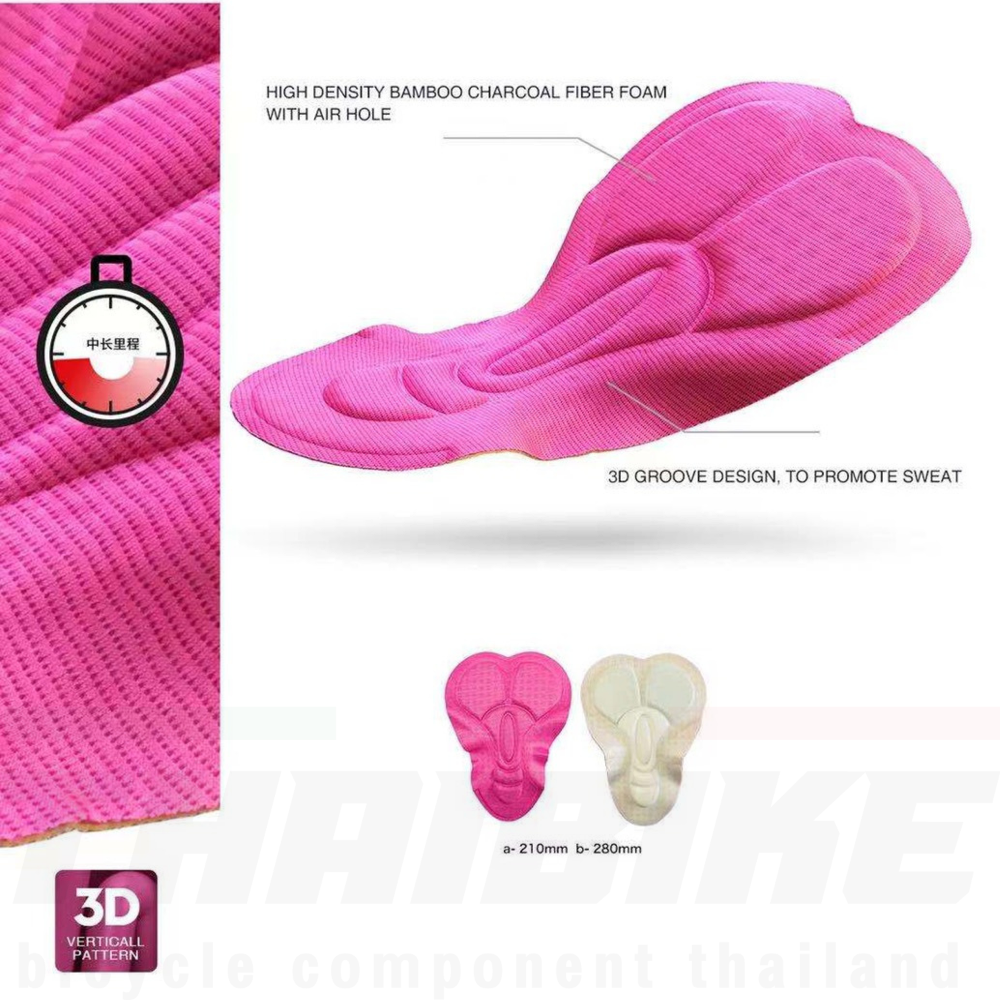 ผู้หญิง กางเกงปั่นจักรยานขาสั้นเป้าอิตาลี ยี่ห้อ Route by JAVA ของแท้ มีกล่อง