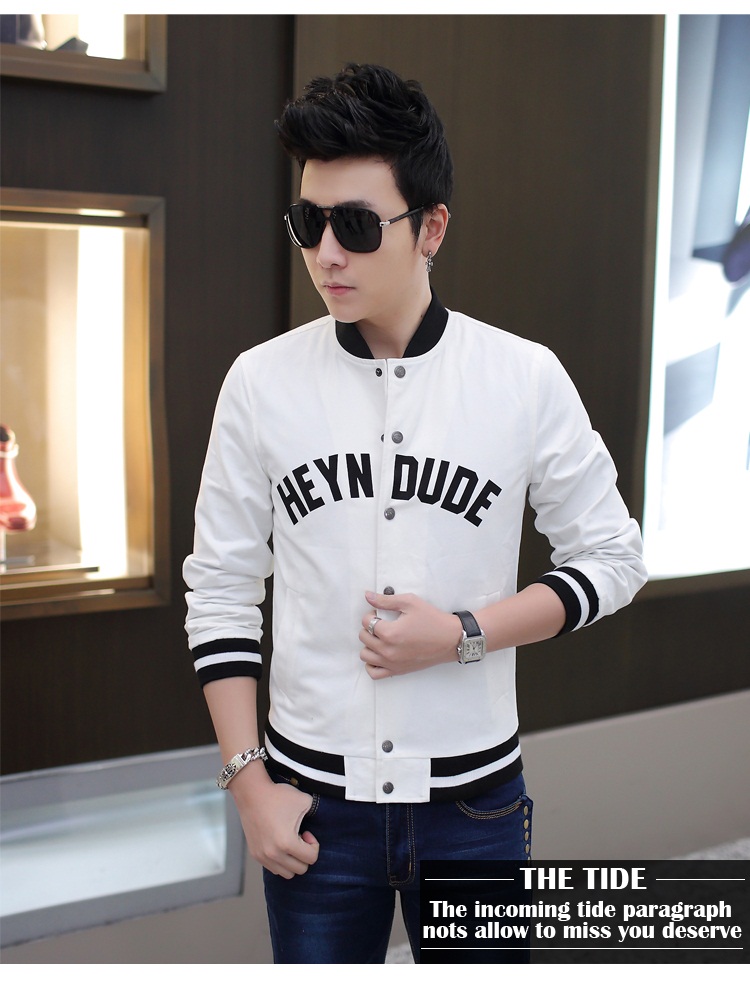 พร้อมส่ง เสื้อแจ็คเก็ตผู้ชาย สีขาว แขนจั๊ม เอวจั๊ม กระดุมหน้า ใส่เที่ยว ใส่ทำงาน ใส่แล้วเท่ห์