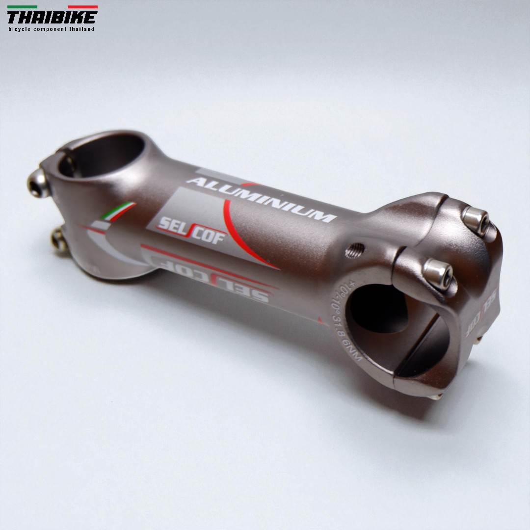 สเต็มจักรยาน SELCOF K043 ±10° 7071 อลูมิเนียม คอแฮนด์ 25.4/31.8 มม. น้ำหนักเบา แข็งแรง งานไต้หวัน