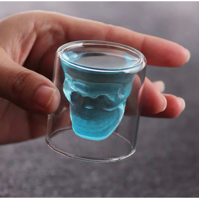 แก้วหัวกระโหลก doom แก้วชอตดูม shot glass