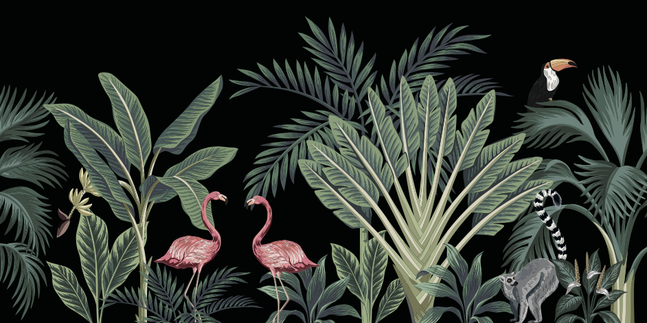 วอลเปเปอร์ภาพป่าเขตร้อน Tropical (สั่งผลิต)