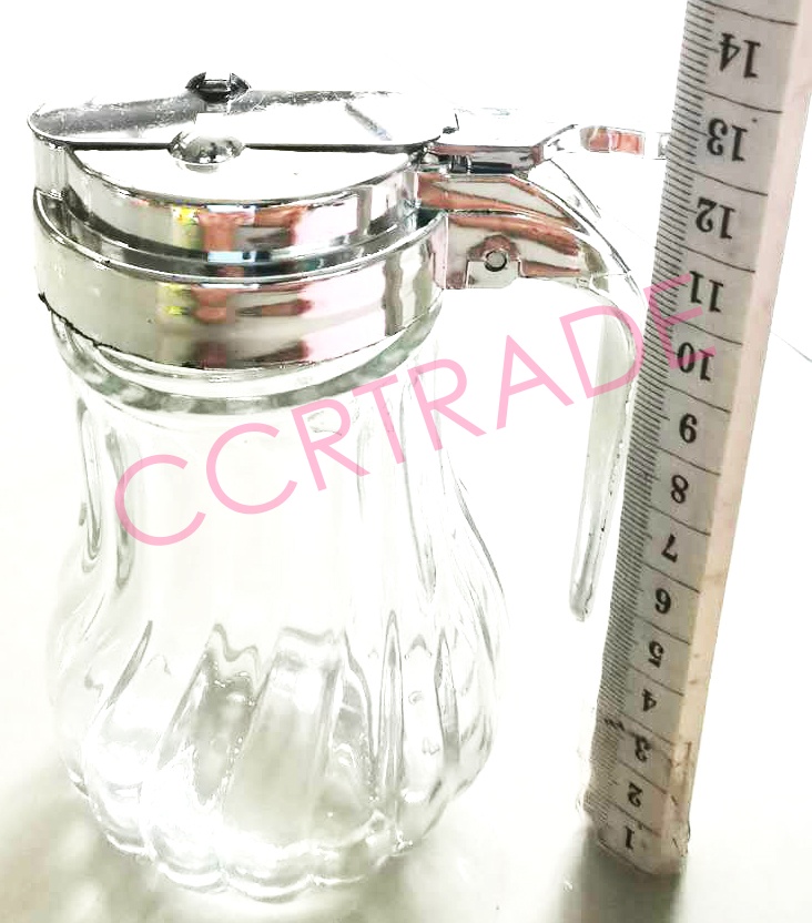 ขวดแก้วใส่น้ำเชื่อมกล่อง 12 ซม.